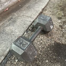 (1) 25 lbs Dumbbell
