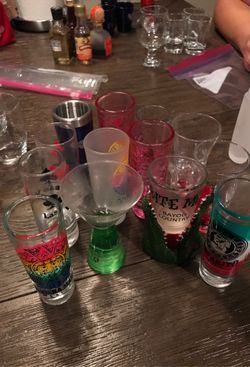 13 shot glasses