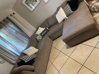 Sectional couches gray color