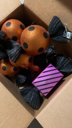 Giant Halloween Glitter Candy Ornaments Set from Michaels