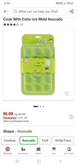Avocado Ice Mold Tray 2 Pc
