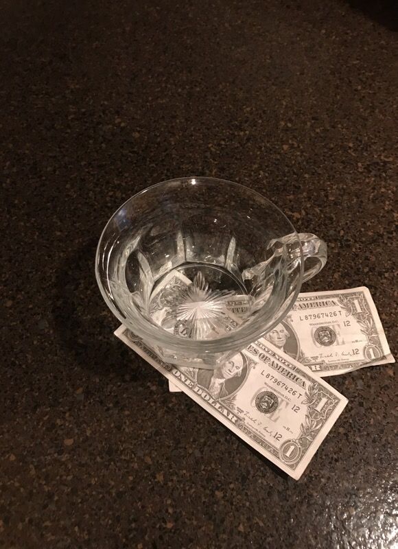 Crystal short glass