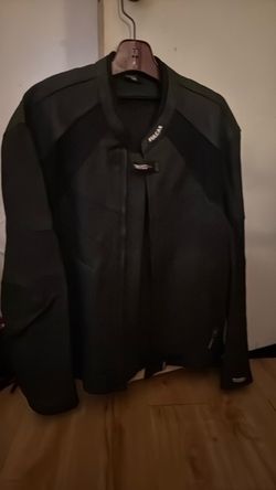 Vulcan Black Motorcycle Leather Jacket XL
