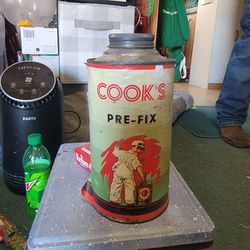 Cook's Pre Fix  Vintge Can