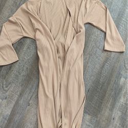 Boohoo Tan Jacket  Coat Shawl  Size medium small