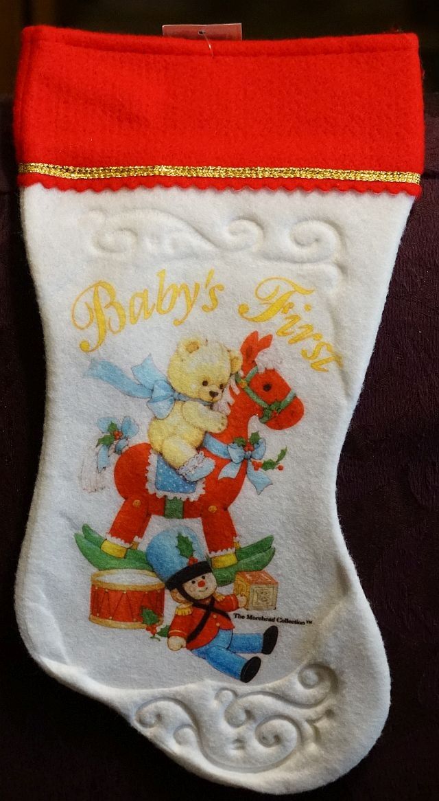 Baby's First Christmas Stocking Boy