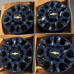 18” Chevy Silverado 2500 Factory Wheels Rims Gloss Black New 3500