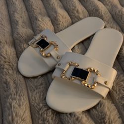 White Sandals 