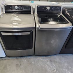 LG TOPLOAD GAS SET STAINLESS STEEL