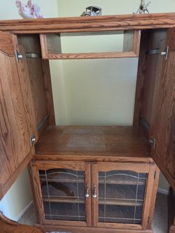 80s entertainment cabinet $25
