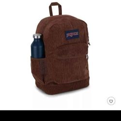 JanSport Backpack Corduroy Gym School 15"-Laptop Cross Town 17"