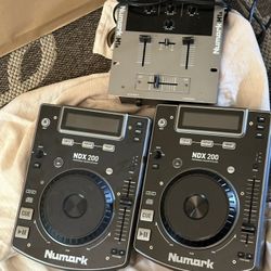 DJ Mixer And CD Players