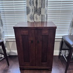 Solid Wood Wine Bar w/ Bar Stools