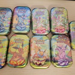 9 prismatic evolutions mini tins