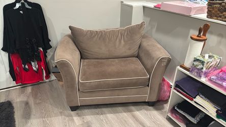 Oversized Accent Chair with Back Cushion