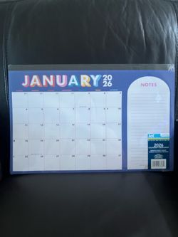 2026 desk calendar with notes section