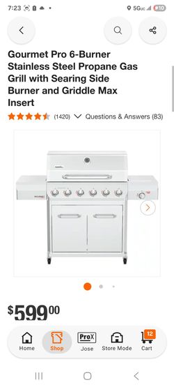 Nexgrill Gourmet Pro 6-Burner Propane Gas Grill