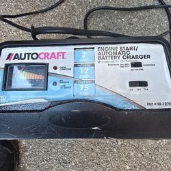 Autocraft Battery Charger And Jump Starter 2amp/12amp/75 Amp 