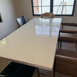 White Expandable Table 