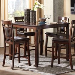Brown Counter Height Dining Set 