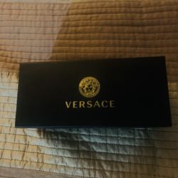 Versace Unisex Sunglasses with Matte Gold Frame, Dark Gray Lenses, 2.205 in