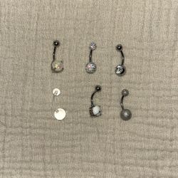 6 Brand New Belly Button Rings