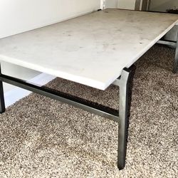 CB2 Slab Coffee Marble Table 