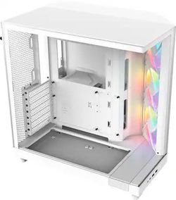 New & UNOPENED: NZXT - H6 Flow RGB ATX Mid-Tower PC Case with Dual Chamber - White