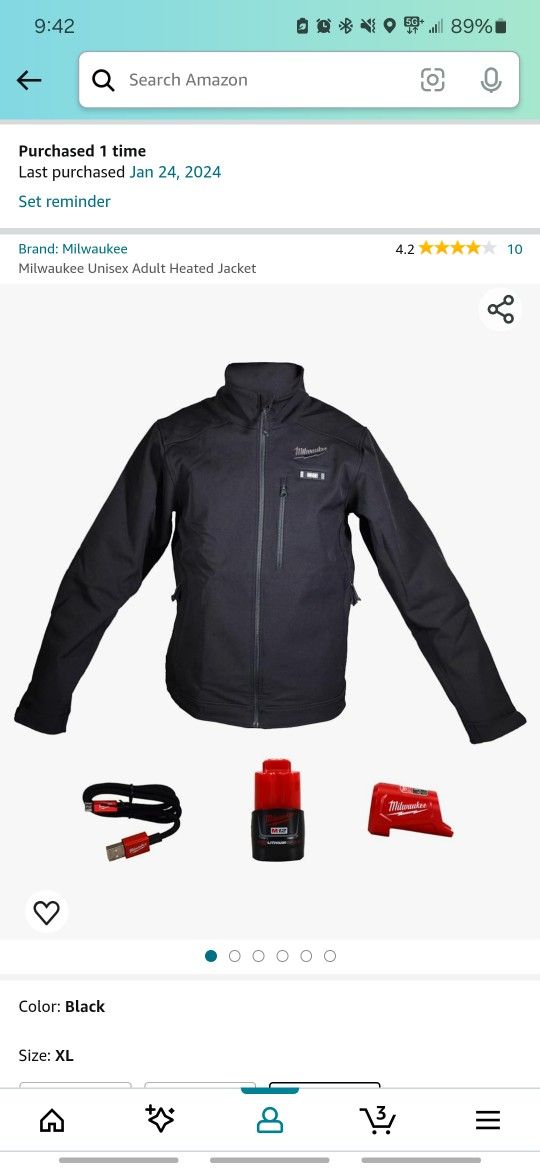 Milwaukee heating jacket