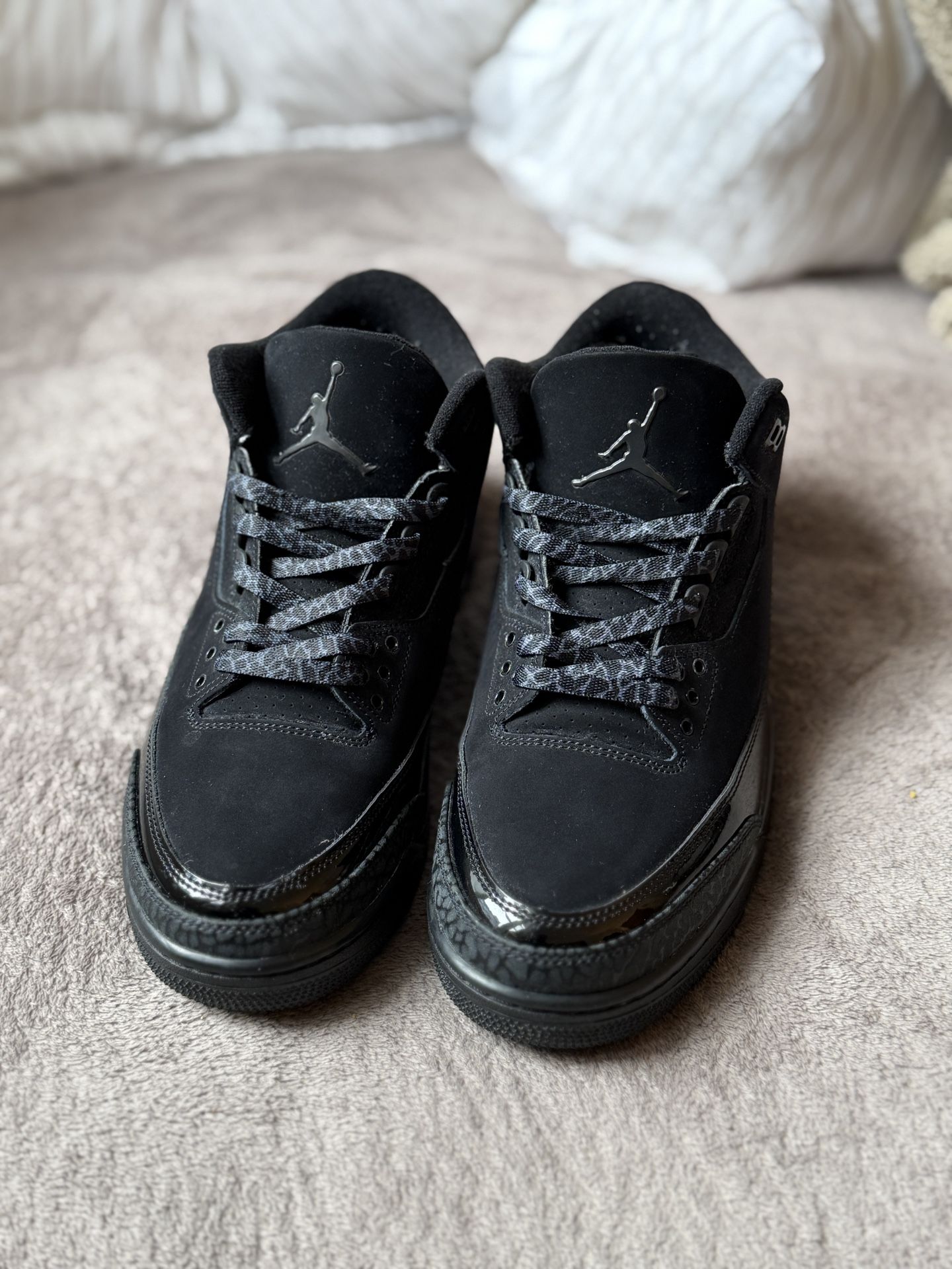 Air Jordan 3 Retro Black Cat 2025 - Size 10.5 (Used, No Box)