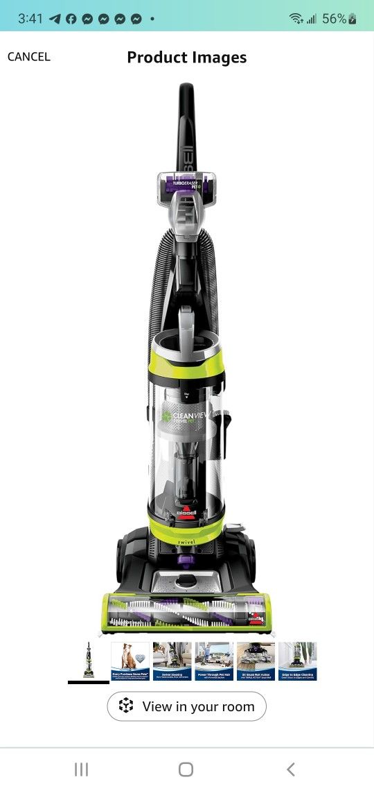 BRAND NEW..Bissell 2252 CleanView Swivel Upright Bagless Vacuum with Swivel Steering, Powerful