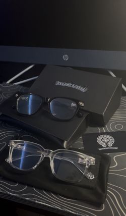 Chrome Hearts Designer Glasses Black And Clear Frames