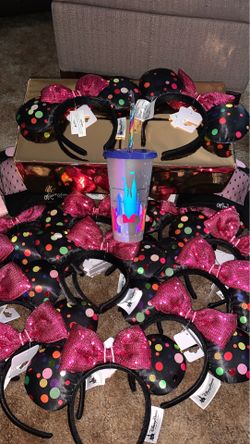 Confetti cup and Minnie ears