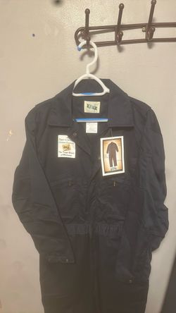 Key Unlined Coveralls Navy Blue Workwear