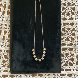 Beautiful  Costume Silver And Brilliant Glass/Crystal?  Necklace 