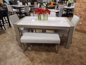 Real Genuine marble 6pc set New Easy Financing approval and the fastest delivery