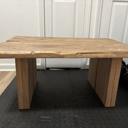 Handmade Solid Oak Rustic Coffee Table