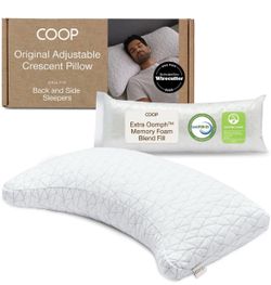 Coop Home GoodsOriginal Crescent AdjustablePillow, QueenBed Pillows for Shoulder