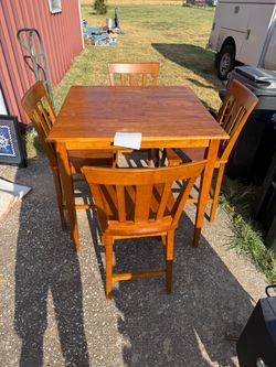 High Table With Chairs