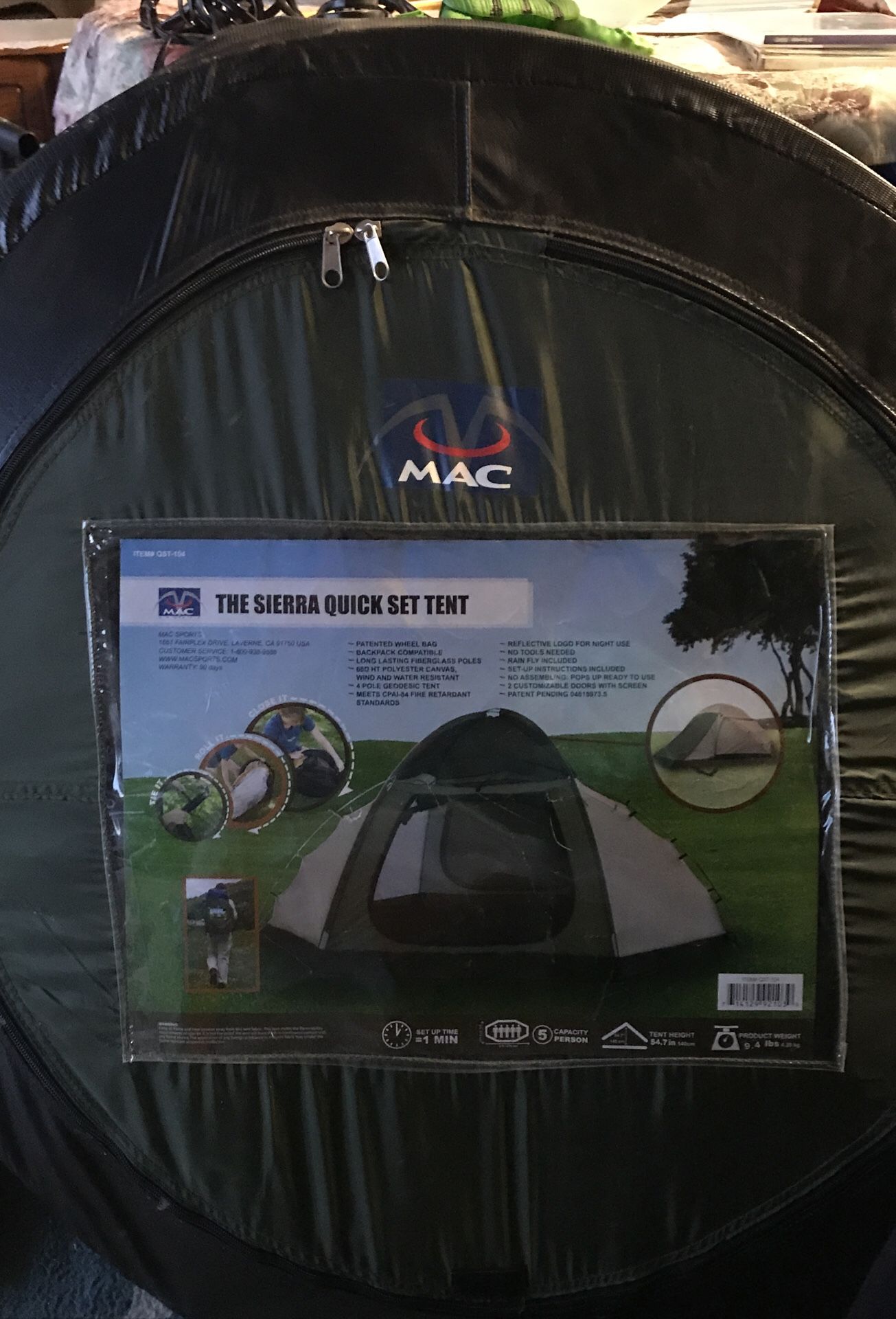 Sierra quick set tent