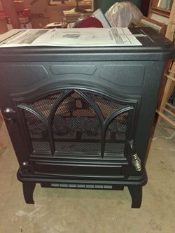 Electric fireplace heater with operation manual