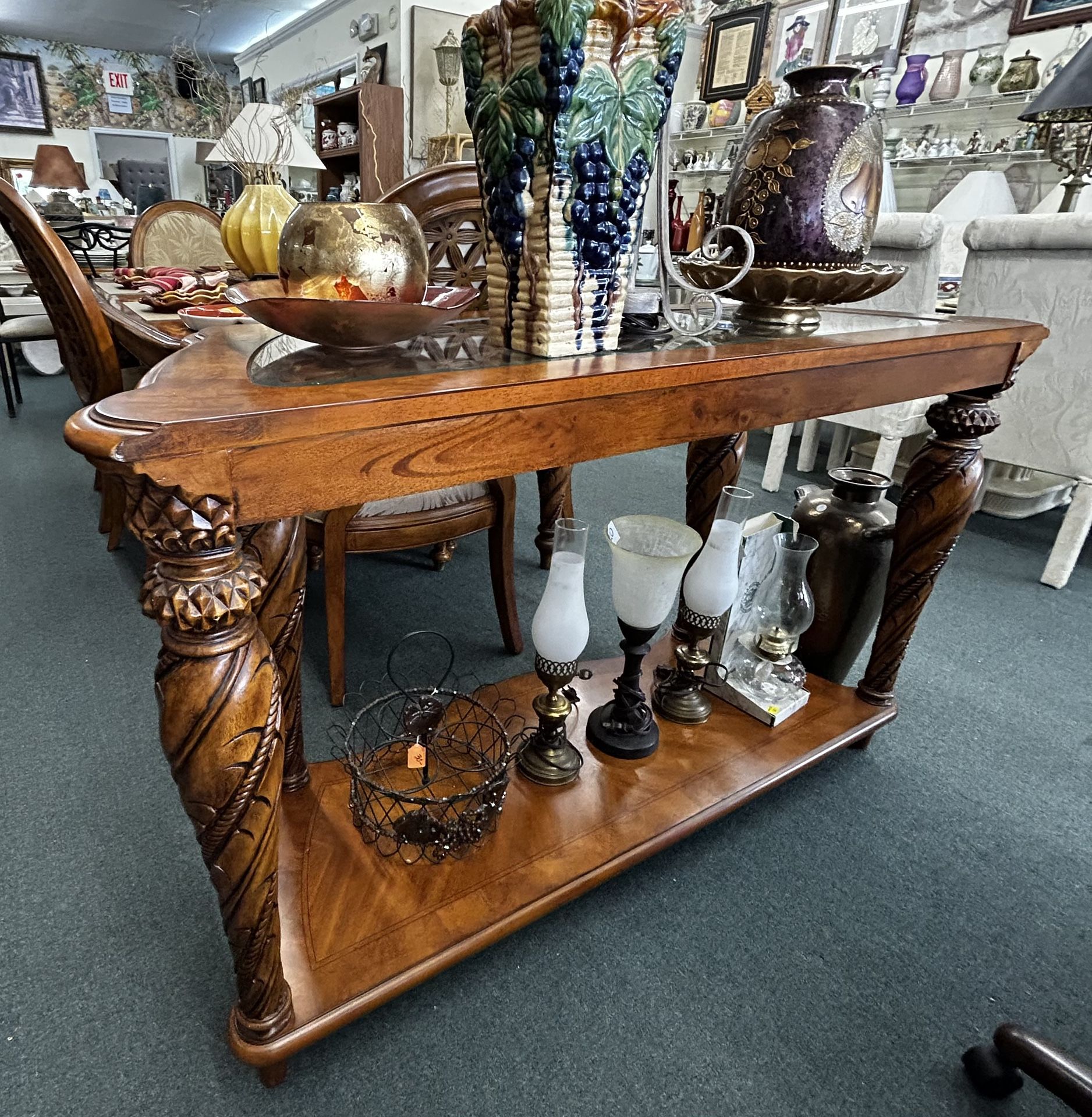 Havertys Island Estate Furniture  West Indies Style  Dining Room Side Table