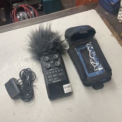 Zoom H6 Handy Recorder w/ Mic, Dead Cat, Case, & AC