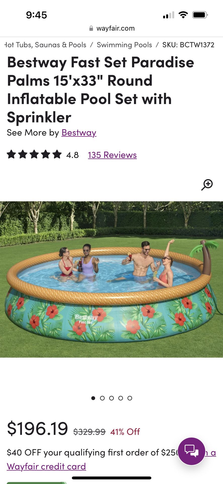 Accessories Pool Fast - Palms Set With for Sale OfferUp Menifee, CA Paradise in Inflatable Best way
