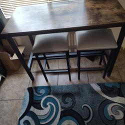 Bar Table With Two Bar Stools Me Gone As Soon As Possible