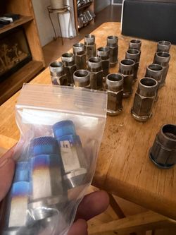 EVS titanium lug nuts and rampage fab titanium wheel locks
