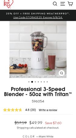 New In Box Iris 3-Speed Blender