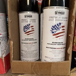 Gloss black spray paint
