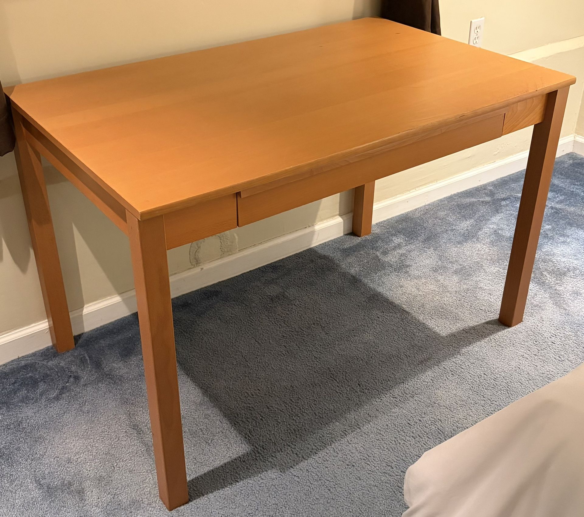 Beautiful Wood Writing Desk with Drawer