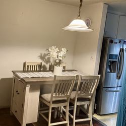 Vintage Dining Table Set For 4